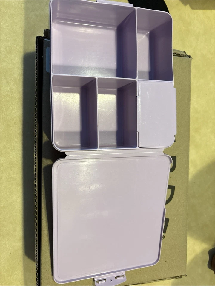 INSERTOS DE LONCHERA BENTO PARA NIÑOS GRANERO DE CERÁMICA: LAVANDA AZUL MARINO ORO BRILLO ÚNICO/LOTE Foto 4 de 4