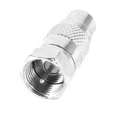 F Type Male to RCA Female Straight RF Connector Coax Coaxial Adapter
