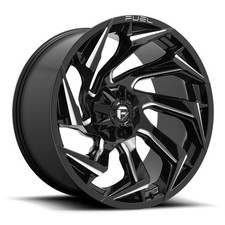 20x9 Black Milled Wheels Fuel D753 Reaction 6x120 8 Set Of 4 67.06