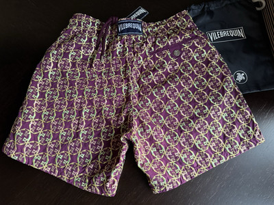 Vilebrequin Mistral Badeshorts Swim Shorts Embroidered Shrimps Gr.M