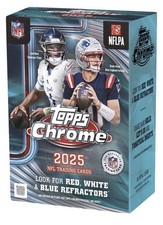 2025 TOPPS CHROME FOOTBALL FACTORY SEALED NFL BLASTER BOX