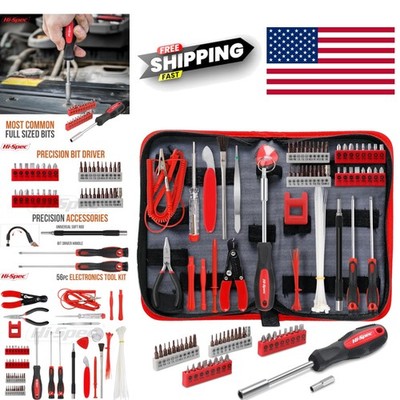 Comprehensive 56 Piece Tool Set for Electronics Repair and Device Maintenance