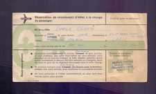 Vintage Swissair Federal Palace Hotel Reservation Slip 1961  CD71