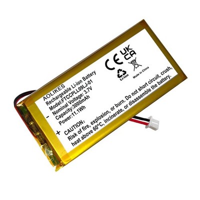 3000mAh 3.7V Rechargeable Li-Polymer Battery for Redragon K530 /K596/ K598/K5...