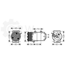 Kompressor Klimaanlage Klimakompressor für Ford S-Max Mondeo IV Stufenheck