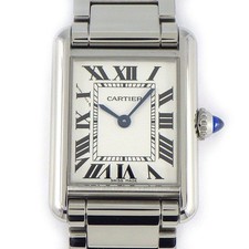 Cartier Cartier Wristwatch Tank Must SM WSTA0051 Rectangular Silver Dial SS Quar