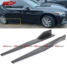 34" Universal PP Unpainted Side Skirt Rocker Splitters Winglet Diffuser Wings