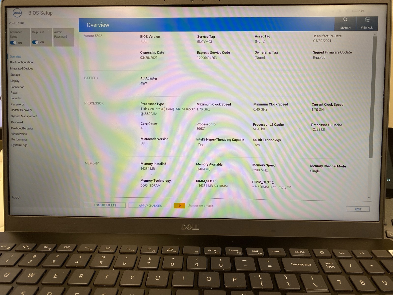 Dell Vostro 5502, 15.6-Inch Laptop, with i7-1165G7, Windows 11 Pro