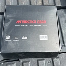 Antarctica Gear Unisex Black Heated Puffer Jacket With 6 Hour Power Bank Size L