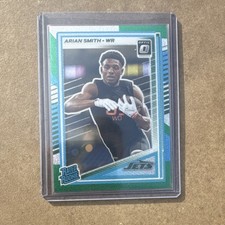 2025 Panini Donruss Optic Arian Smith Jets #285 Green Prizm Rated Rookie