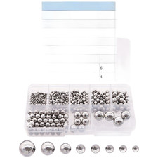 Steel Ball Bearings for Bike Hubs and Auto Parts 490pcs in 8 Precision Sizes