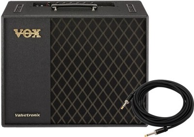 VOX VT100X Digital Modeling Guitar Amplifier w/ American Stage 20' Instrument Ca