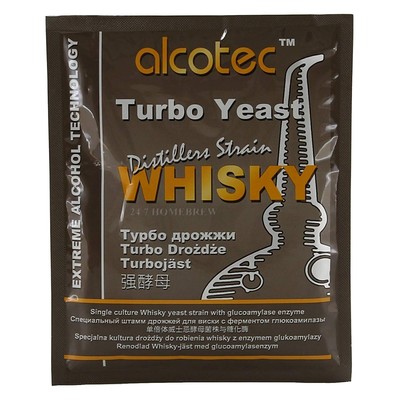 Alcotec Distiller s Yeast Whisky with Glucoamylase Enzyme 73g 25L