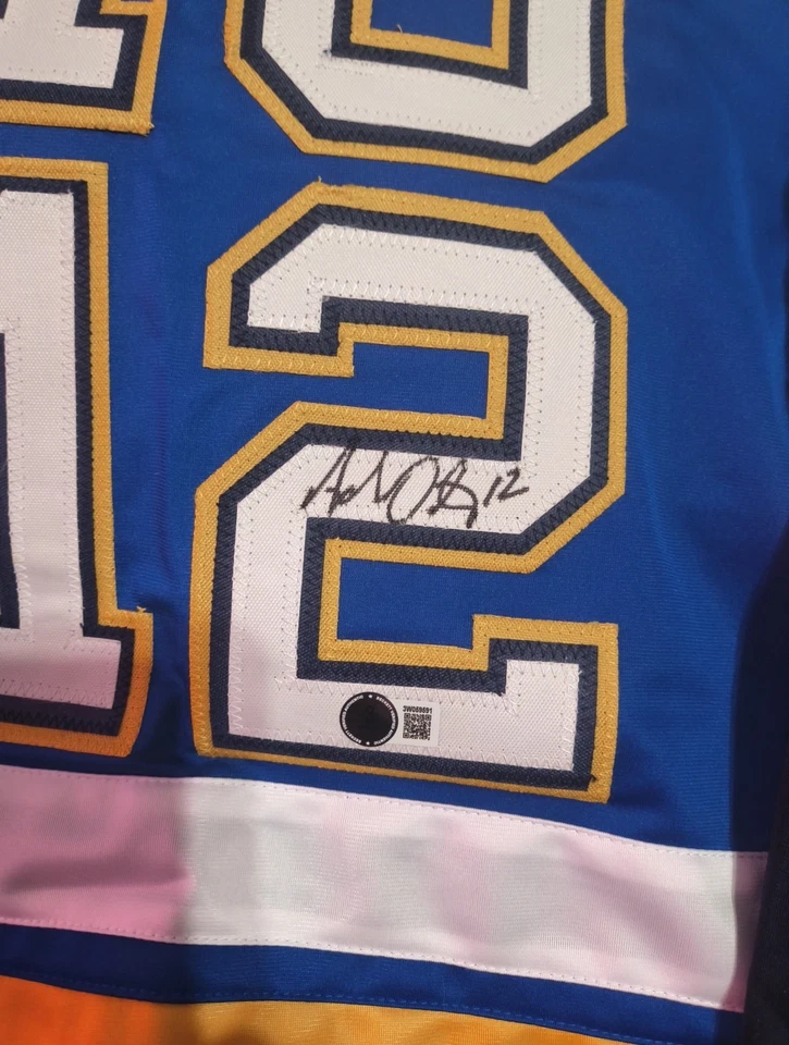 Brett Hull y Adam Oates Doble Firmado St. Louis Blues 'Hull & Oates' Personalizado... Foto 3 de 4