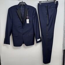 NWT Ralph Lauren Men's 100 Wool Navy Slim Tuxedo Suit Size 38S 31W Pant 495