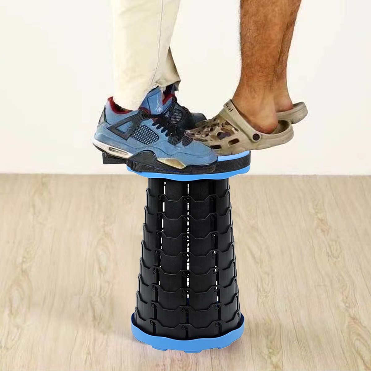 Upgraded Thick Folding Stool Telescopic Chair Seat Retractable Fishing Outdoor