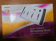 Radio Shack 4 Channel Stereo Sound Mixer In the Box No Power Cord with Manual