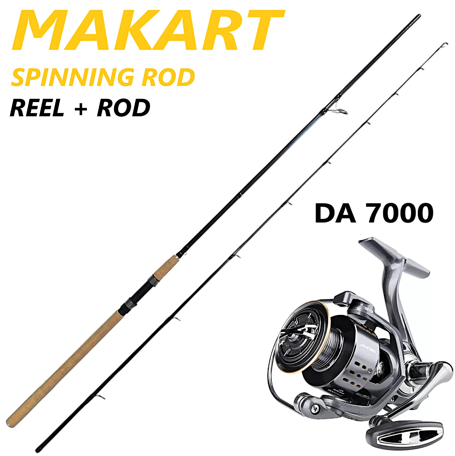 9ft Fishing Rod Spinning Pole Carbon Fiber Reel Combo line Heavy Fast 2 section
Opens in a new windo