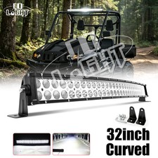 Colight 32 Inch 180w Curved Led Light Bar Combo Fog Lights For Suv Boat 4x4 Lamp