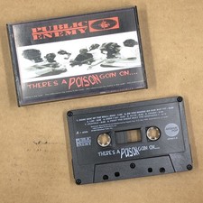 PUBLIC ENEMY Cassette Tape 90s Rap Hip Hop THERES A POISON GOIN ON RARE FIND 