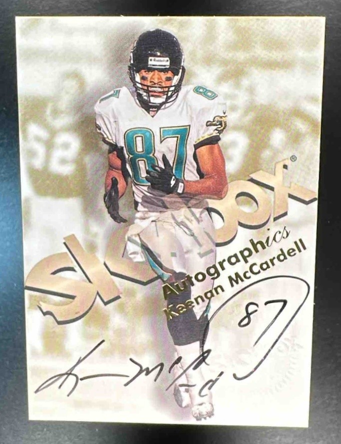 Keenan McCardell #NNO 1998 SkyBox Premium Football Autographics