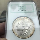 *NGC 1900 MORGAN SILVER DOLLAR MS-64 BEAUTIFUL TONING REVERSE/LIGHTLY TONED OB.*