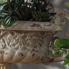 Gro&szlig;er &Uuml;bertopf Dekorativ Antik-Urne Handgefertigt f&uuml;r Eingangsbereich, Flur
