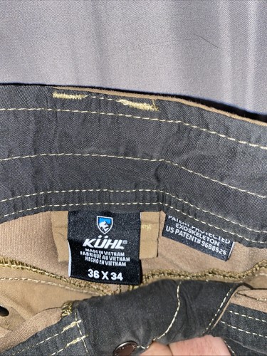 Kuhl Pants Mens 36x34 Brown Radikl Hiking Outdoor Classic Fit Lightweight - Picture 6 of 9