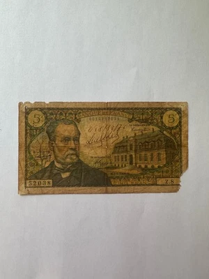 Billet Banque 5 Francs 1966 France 🇫🇷 Pasteur Qualité REF52038 - Photo 1/2