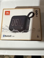 JBL GO4 Portable Wireless Bluetooth Speaker - Waterproof - Black - New/Sealed