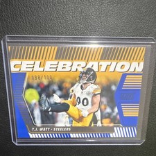 Panini 2025 Score Celebration T.J. Watt #C-TWA Showcase /100 Steelers NFL