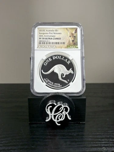 2023 Australia Kangaroo 1 oz Silver 30th Anniversary PF-70 UC First Release
