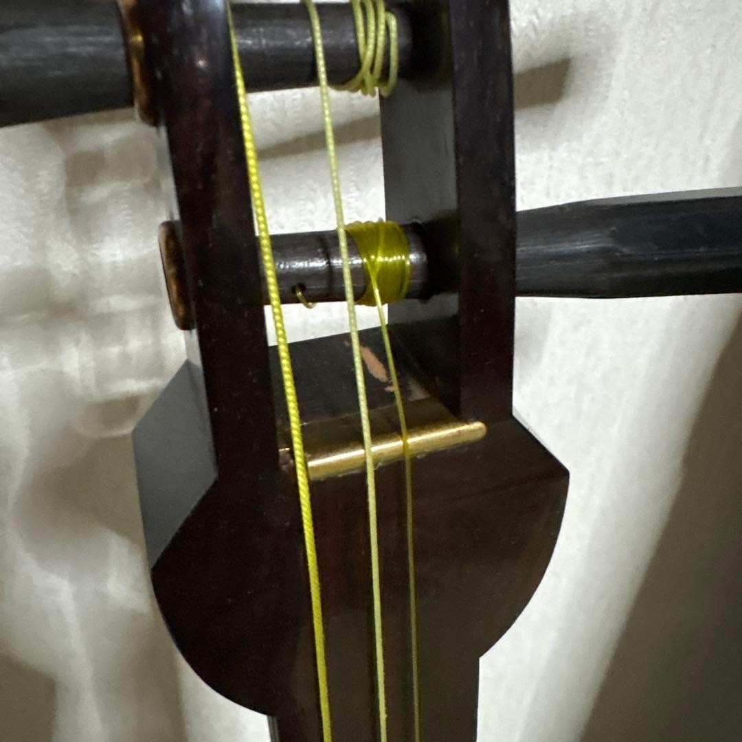 Hosozao Shamisen Japanese Traditional Musical Instrument with Case Bachi Set