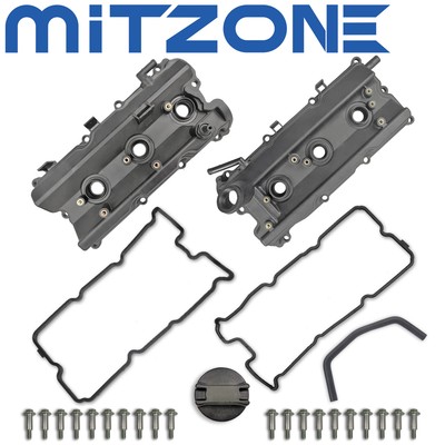 2PCS Valve Cover Set w/ Gasket & Cap for 03-07 Infiniti FX35 G35