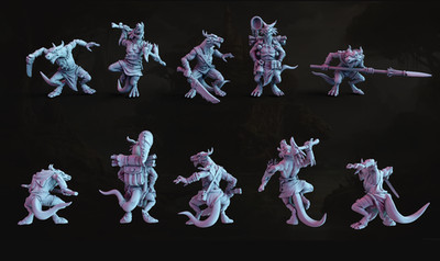 5 32mm Fantasy Kolbolt Kolbold NPC DND Miniaturen D&D Miniaturen Fantasy Spiel