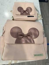 Disney Diaper Bag And Backpack Set. Petunia Pickle Bottom. New. Pink. Bow.