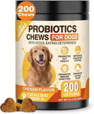 200 Count Probiotic Chew for Dogs-Probiotics Chews for Gut Digestive Health It