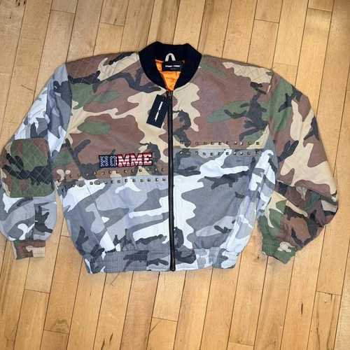 Cycled Camo Bomber Green