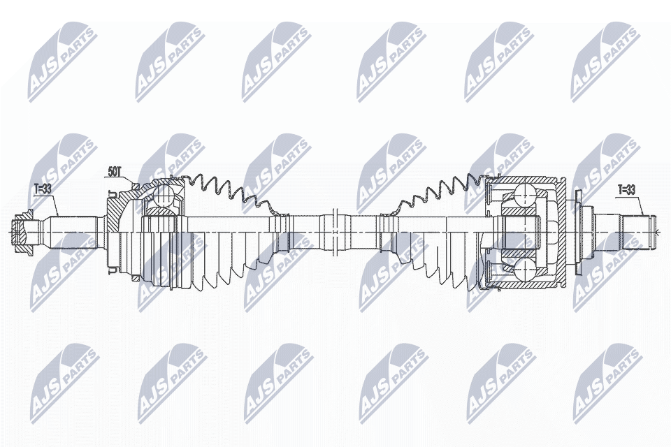 N.T.Y. NPW-MS-075.NTY Drive Shaft for MITSUBISHI - Image 7