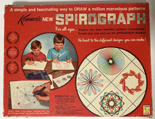 Vintage 1967 Kenner s Spirograph Incomplete W/booklet Org. Box No. 401 - USA