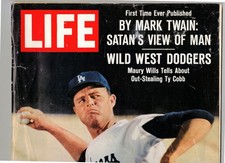 Sept 28, 1962 Mark Twain & Don Drysdale Photos, Articles, LIFE Magazine