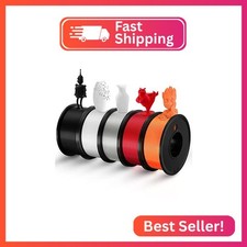 3D Printer Filament PLA 1.75mm 5 Color Bundle Print Filament