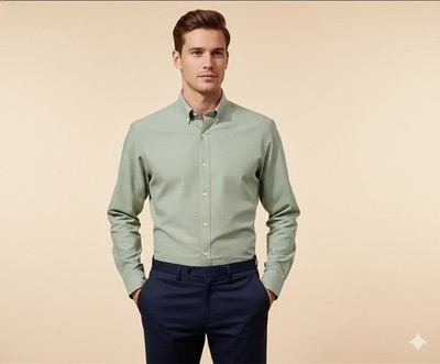 Club Room Mens Solid Dress Shirt