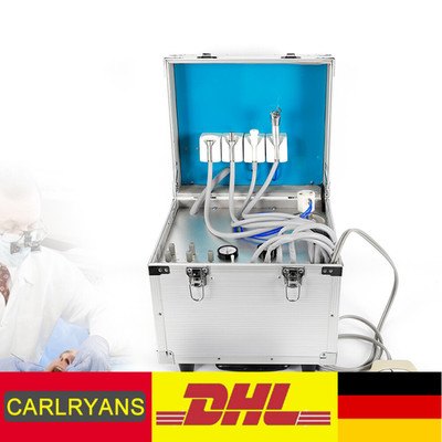 Zahnmedizinische Einheit Mobile Dental Unit System Compressor+Suction 4 Löcher