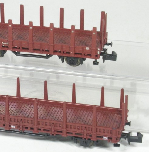 N 2 Rungenwagen DB Minitrix 15041-42 K + Roco | Condition: Gebraucht