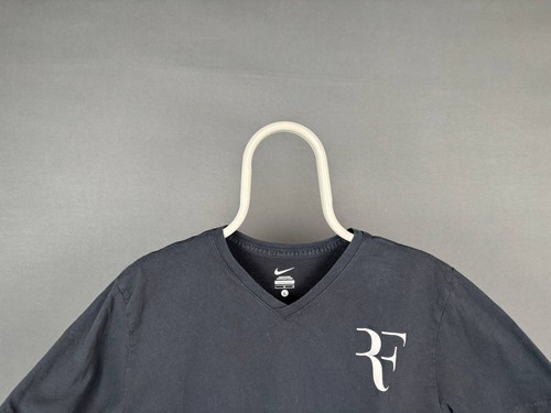 Nike Mens T-Shirt Size L Black V-Neck Short Sleeve Pullover Comfort - Picture 5 of 6
