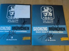 1860 München. 2 X. Panini Heft. 4 Orginale Autogramme. Hässler. Hartwig. DFB 