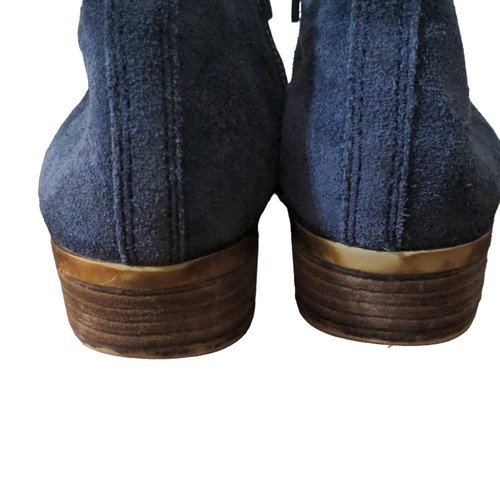 Lucky Brand navy leather suede chelsea booties - Picture 3 of 8
