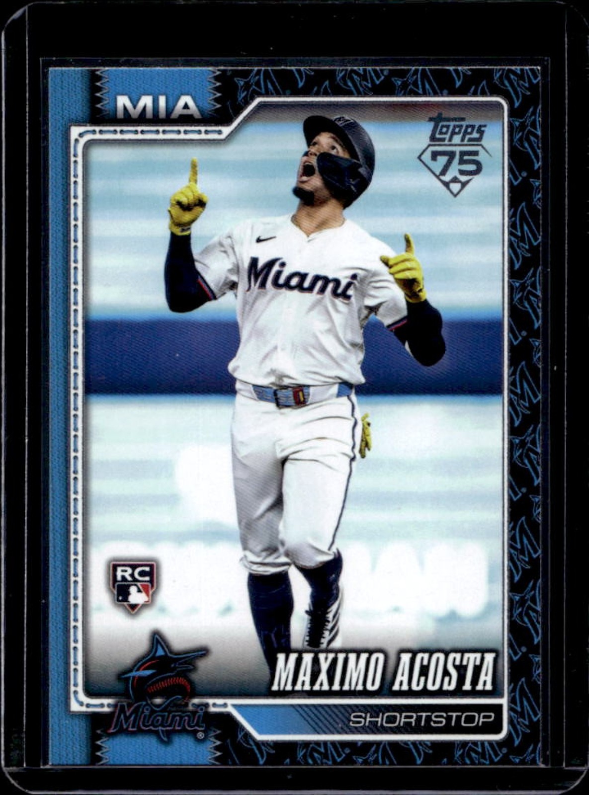 2026 Topps Maximo Acosta RC Team Color Border Variation SP Rookie #172 Marlins