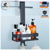 Duschablage Edelstahl Schwarz HäNgend Badezimmer Organizer Ohne Bohren